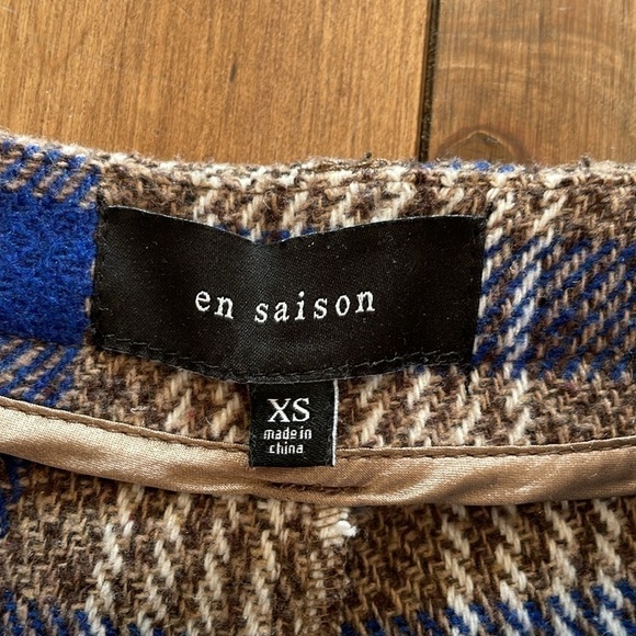 NWOT En Saison Long Plaid Shorts size XS - Picture 8 of 10